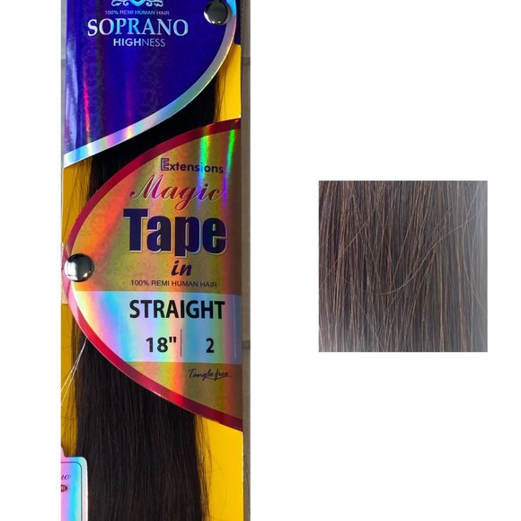 Hair Extensions Soprano Highness Tape In straight 18'' - Picture 3 of 5